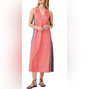 Nic+Zoe Spotty Stripes Midi Sheath Dress Multicolor size small